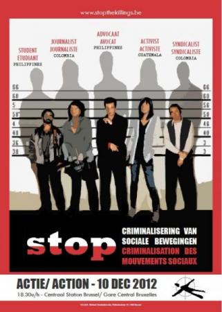 Voer mee actie tegen criminalisering sociale bewegingen